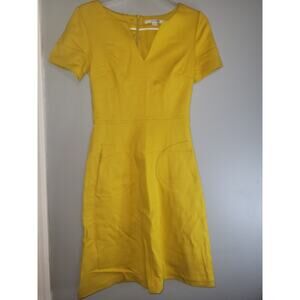 Boden Yellow Midi Dress